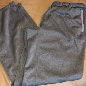 Grey Nike sweatpants